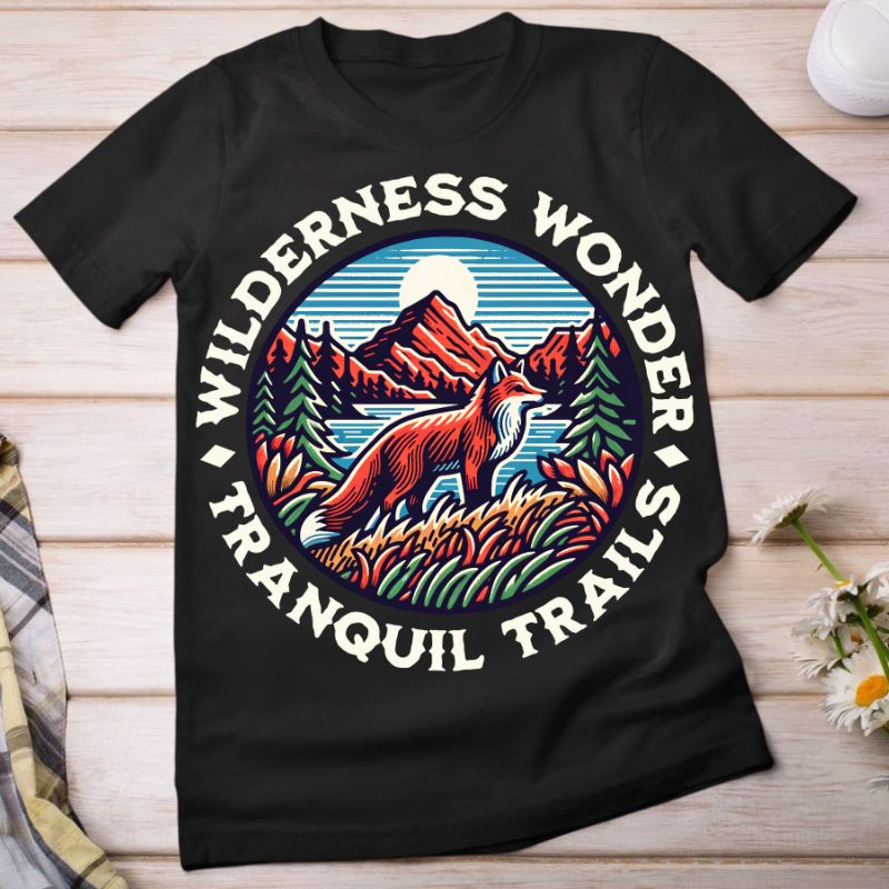 Wilderness Wonder Graphic Tee - Tranquil Trails Adventure Tee