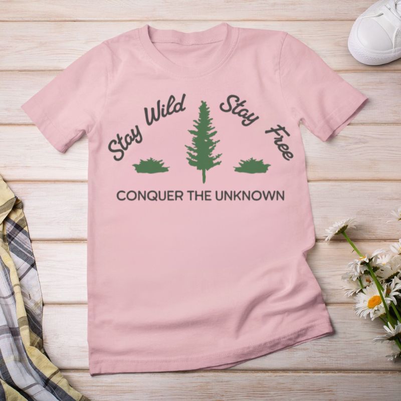 Stay Wild Stay Free Adventure Tee – Nature Hiking Shirt