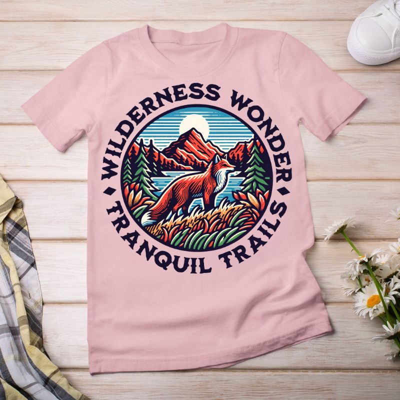 Wilderness Wonder Graphic Tee - Tranquil Trails Adventure Tee