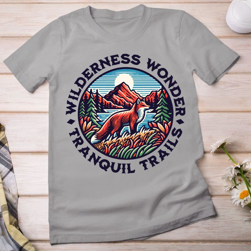 Wilderness Wonder Graphic Tee - Tranquil Trails Adventure Tee