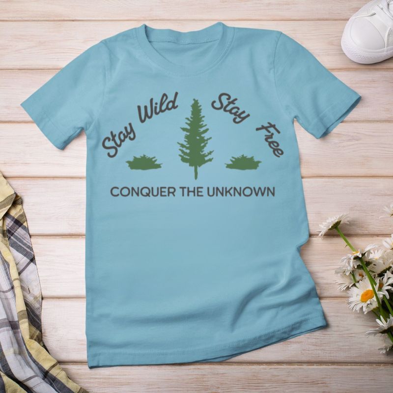 Stay Wild Stay Free Adventure Tee – Nature Hiking Shirt