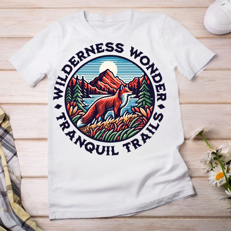 Wilderness Wonder Graphic Tee - Tranquil Trails Adventure Tee