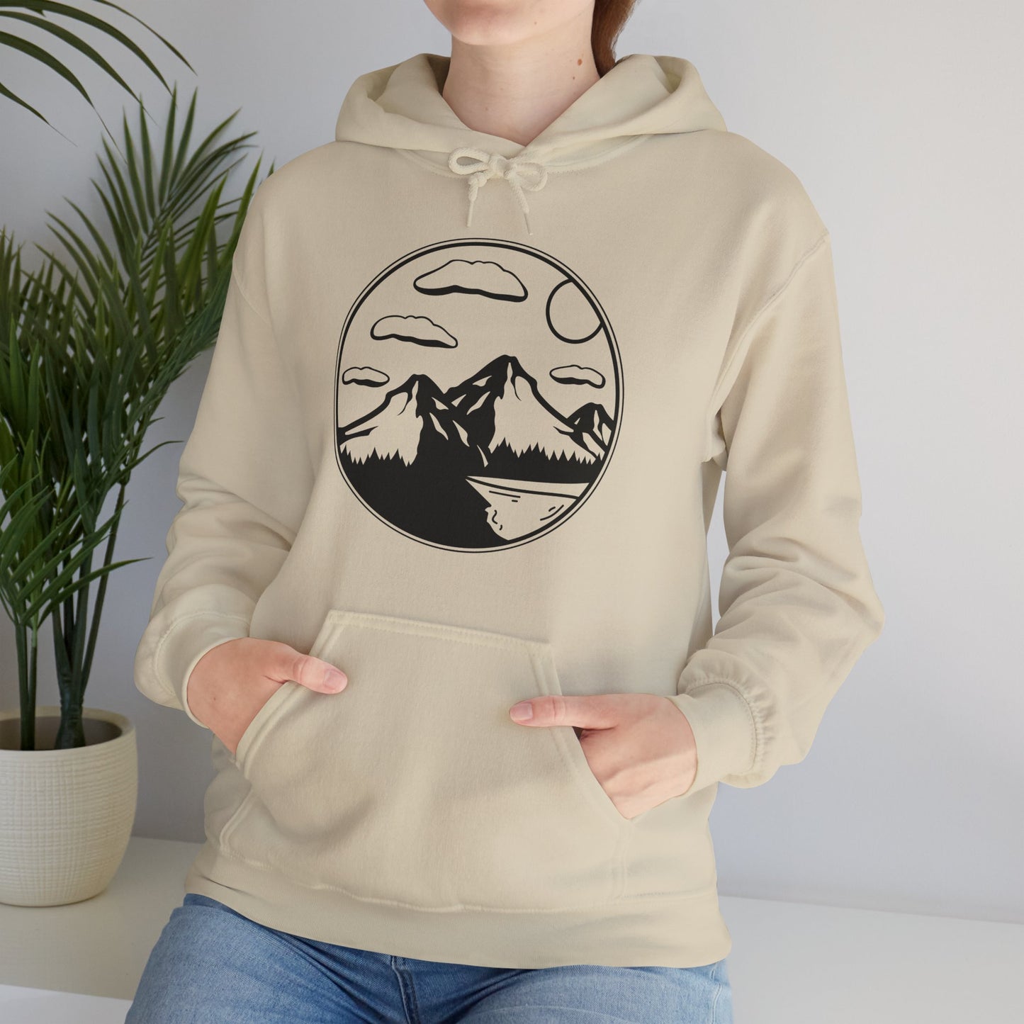 Cloudy Horizon Mountain Hoodie