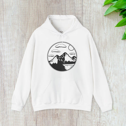 Cloudy Horizon Mountain Hoodie