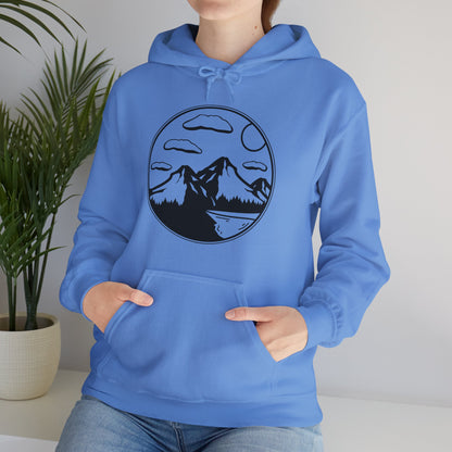 Cloudy Horizon Mountain Hoodie