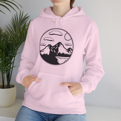 Cloudy Horizon Mountain Hoodie