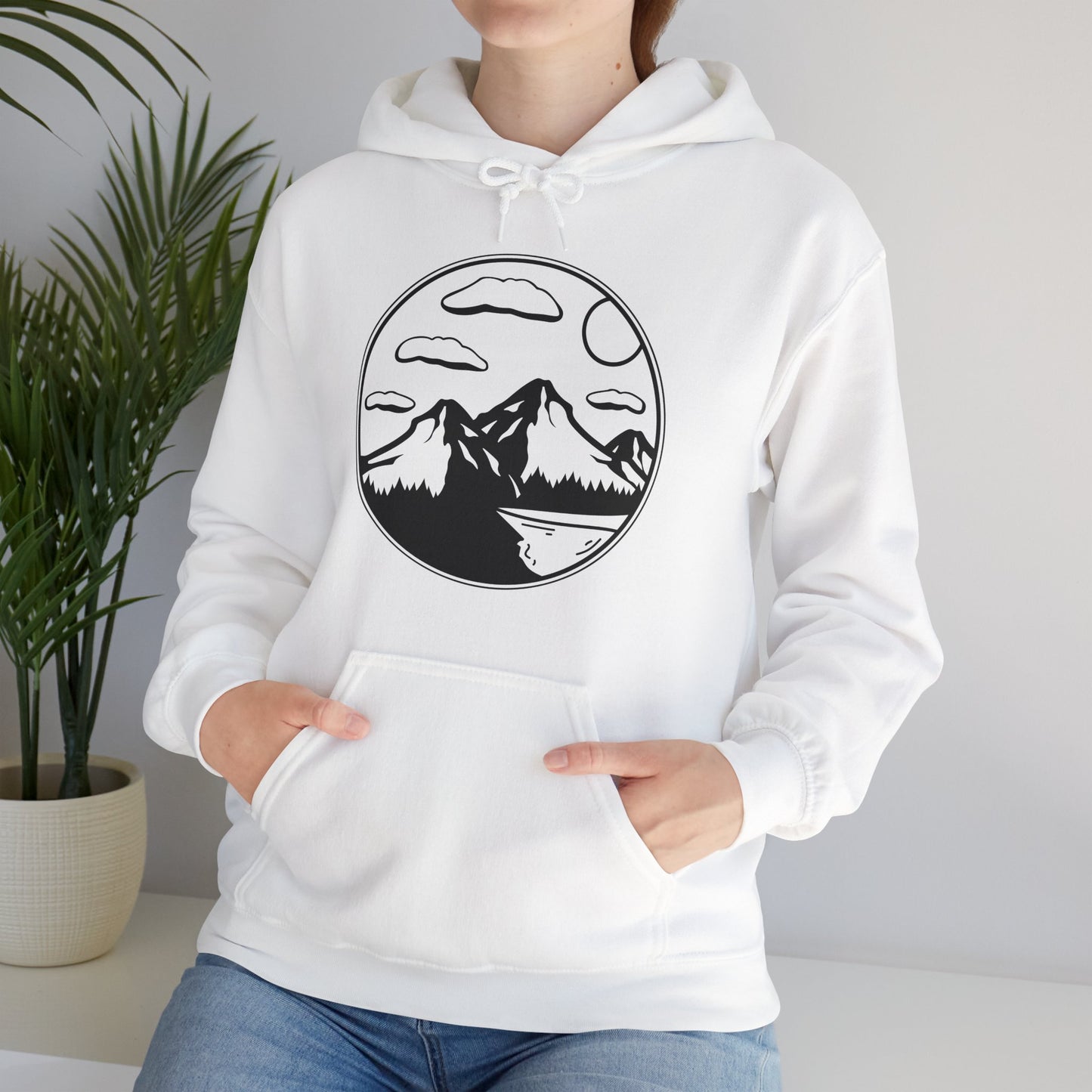 Cloudy Horizon Mountain Hoodie