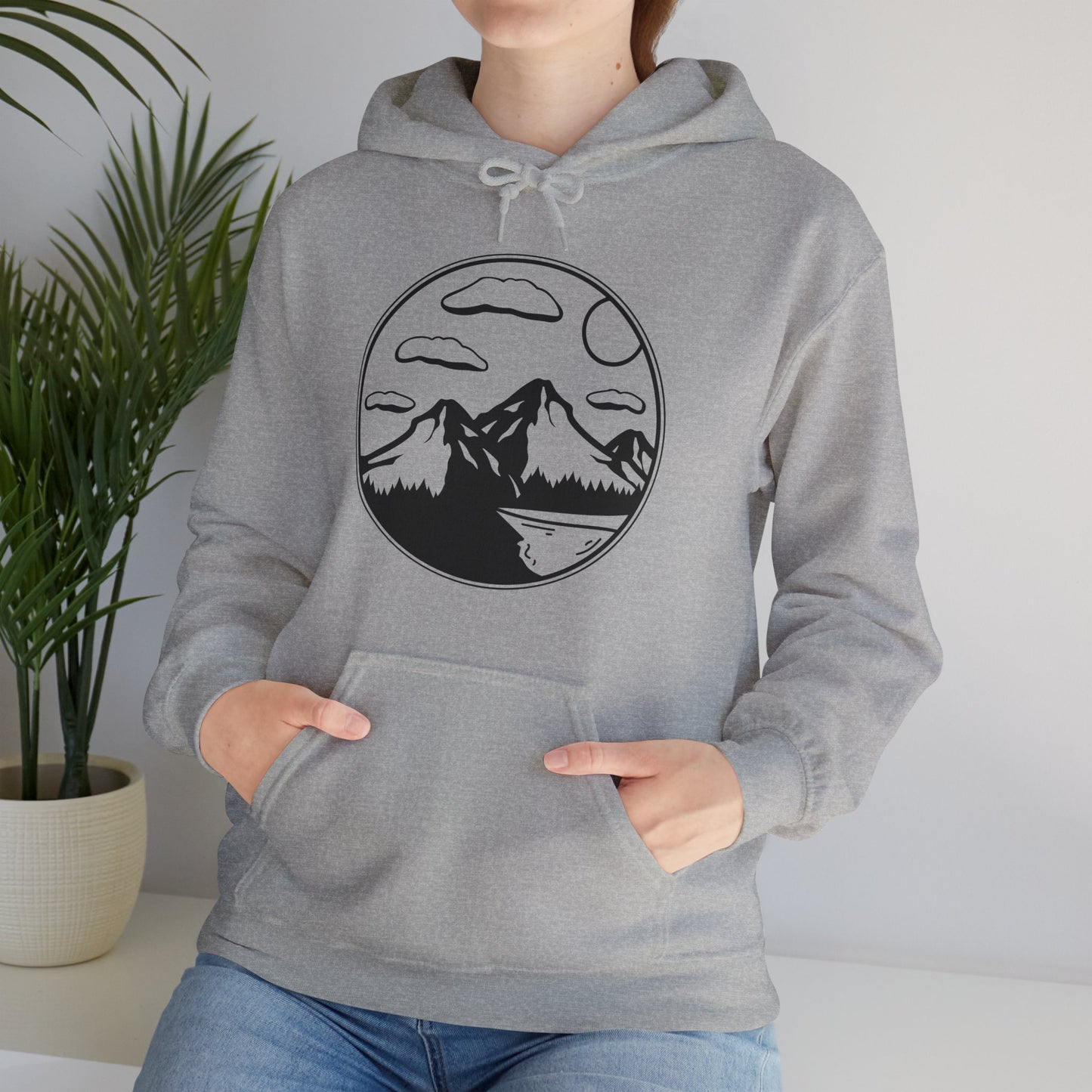 Cloudy Horizon Mountain Hoodie