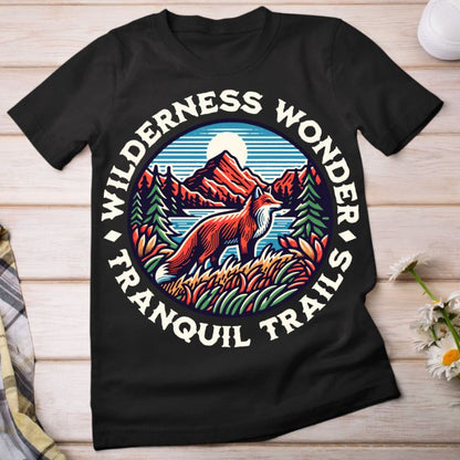 Wilderness Wonder Graphic Tee - Tranquil Trails Adventure Tee